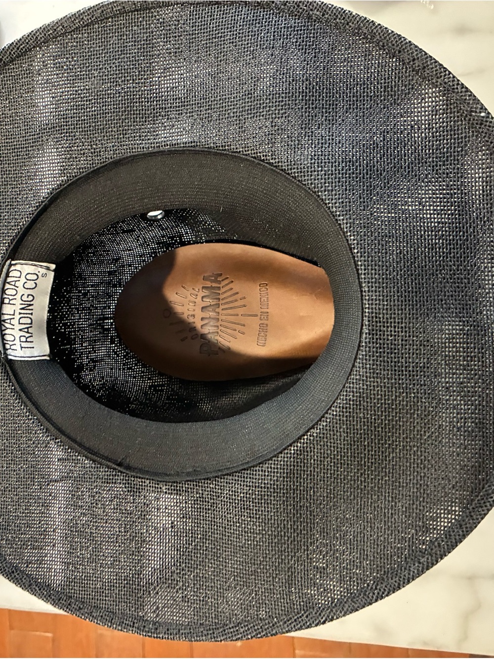 Royal Road Trading Co Original Panama Hat Black Size Small - Picture 5 of 7
